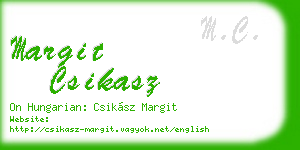 margit csikasz business card